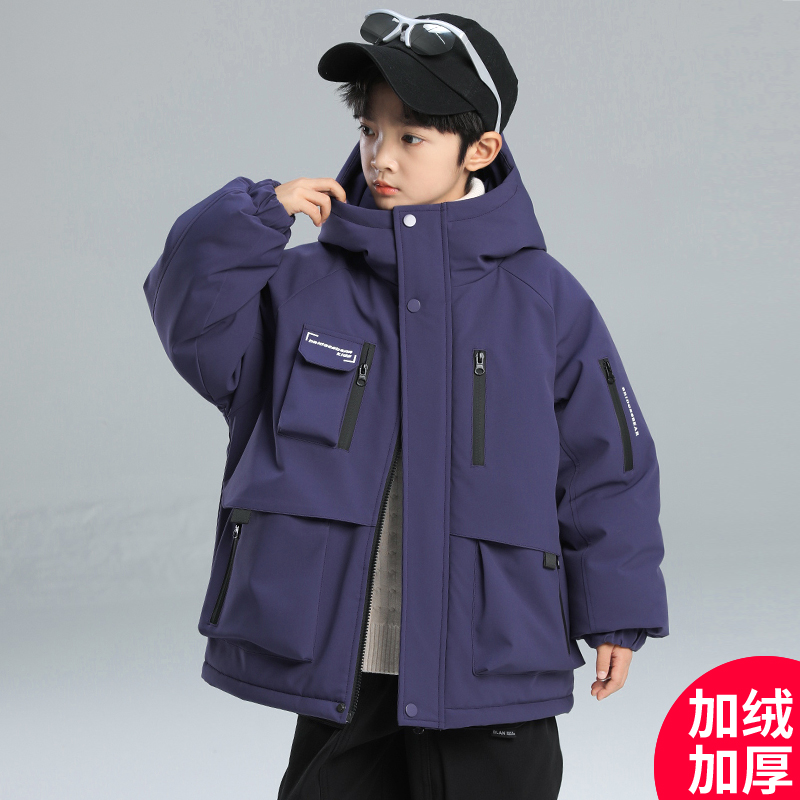 儿童深秋外套2024新款儿童加绒加厚休闲时尚外套CF240