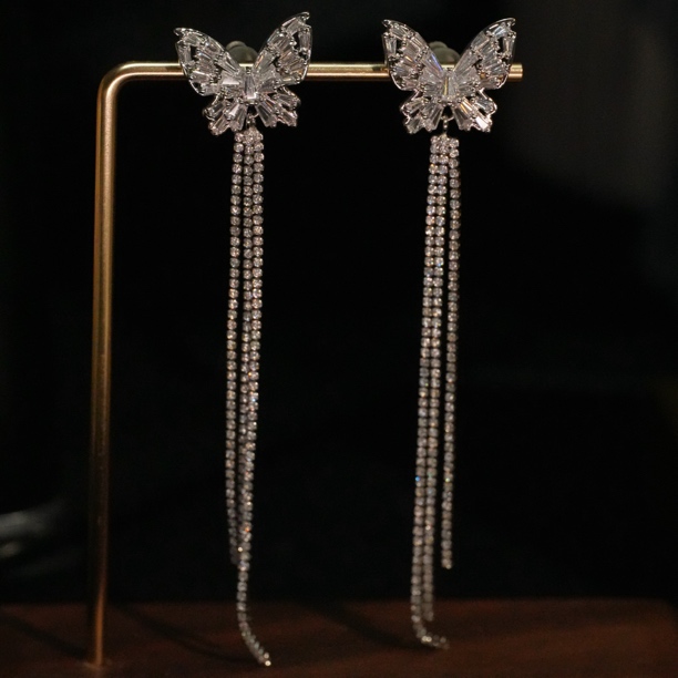 铜合金耳饰 A148法式精致手工清新甜美耳饰简约时尚轻奢温柔气质