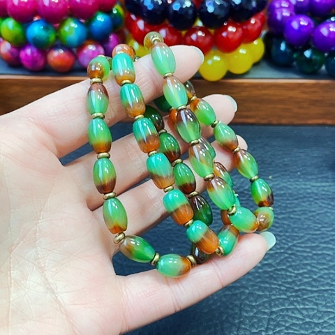 玛瑙/玉髓手链未镶嵌盐源