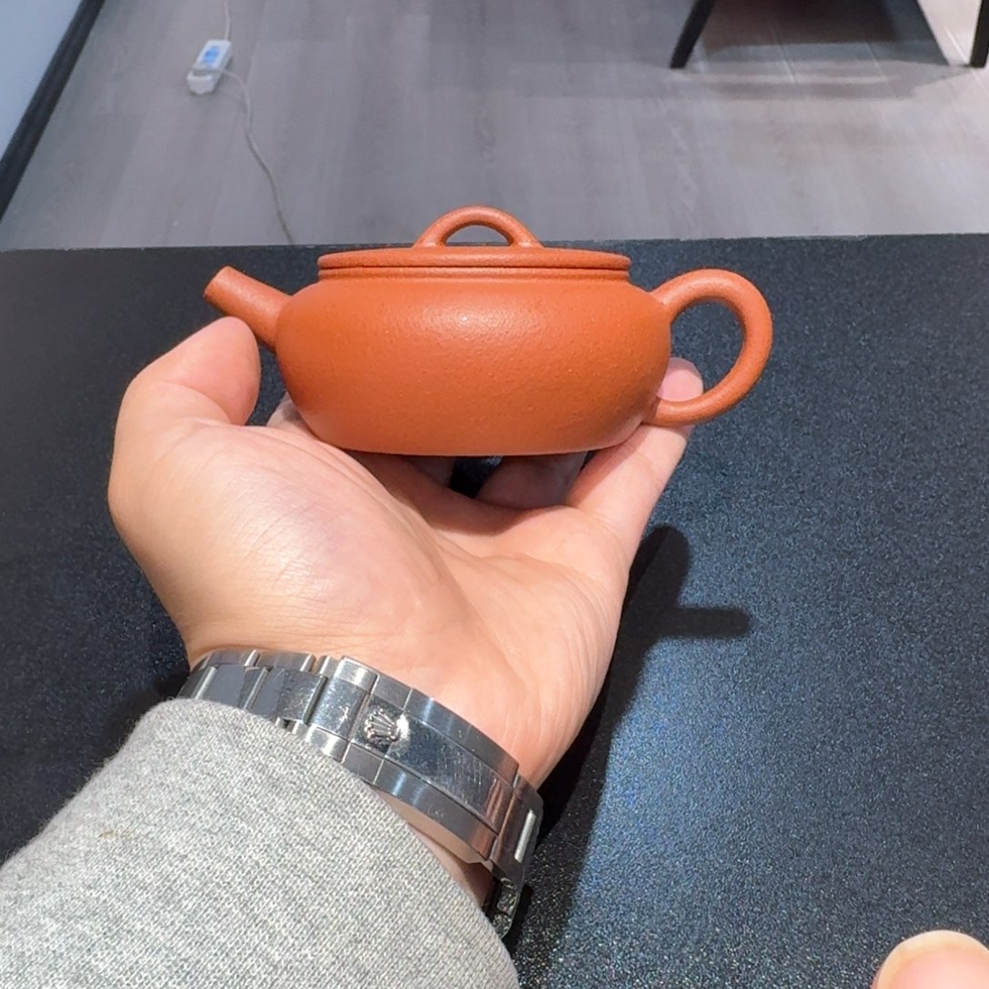 紫砂茶壶c***l纯红降坡