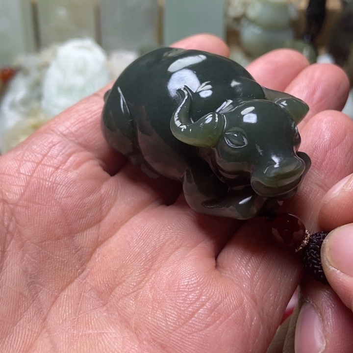 和田玉未镶嵌挂件