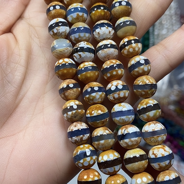 玛瑙/玉髓未镶嵌珠宝半成品一线玛瑙切面卡10mm