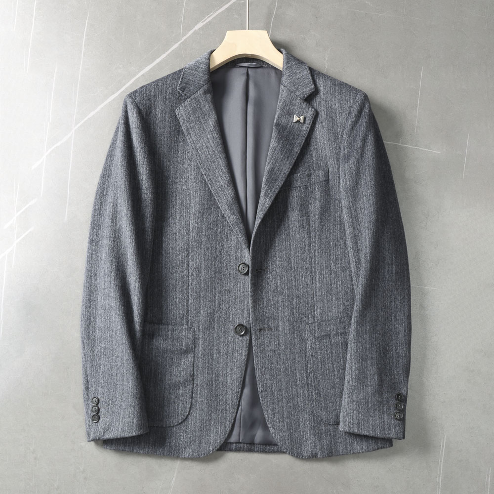 100绵羊毛+轻盈保暖！品牌撤柜秋冬羊毛西装外套男士休闲毛呢西服