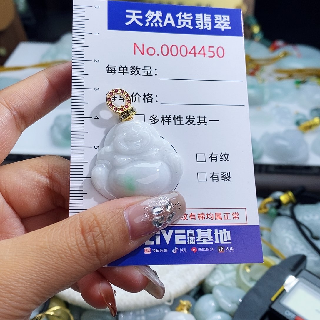 翡翠未镶嵌颈饰4450