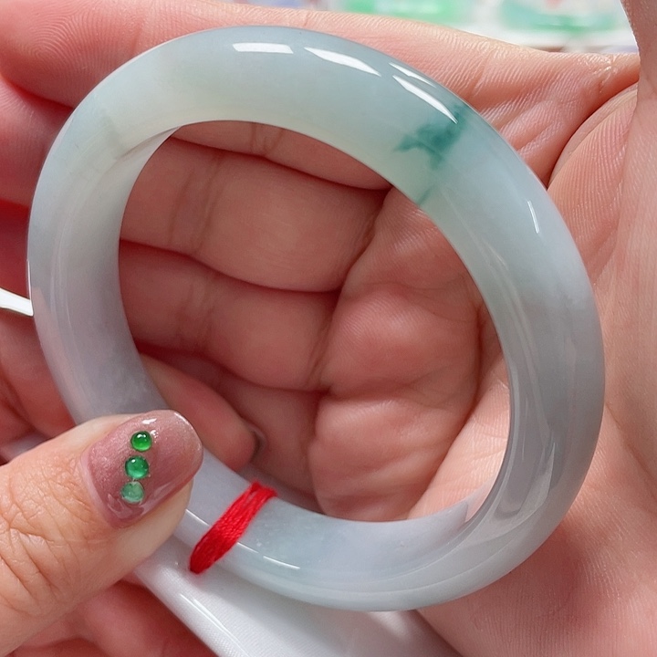 翡翠手镯未镶嵌缅甸翡翠手镯59圈