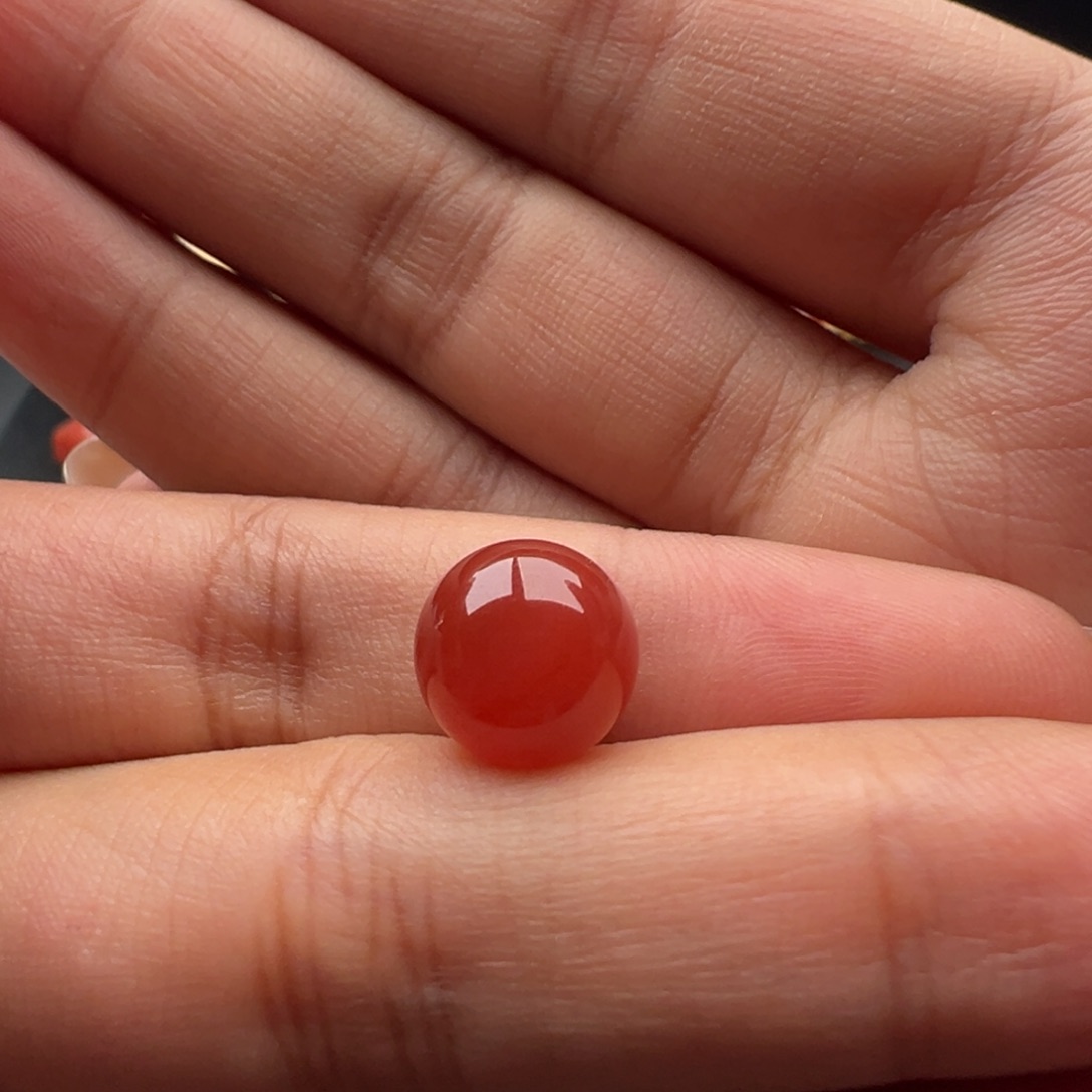 南红玛瑙未镶嵌圆珠10.8