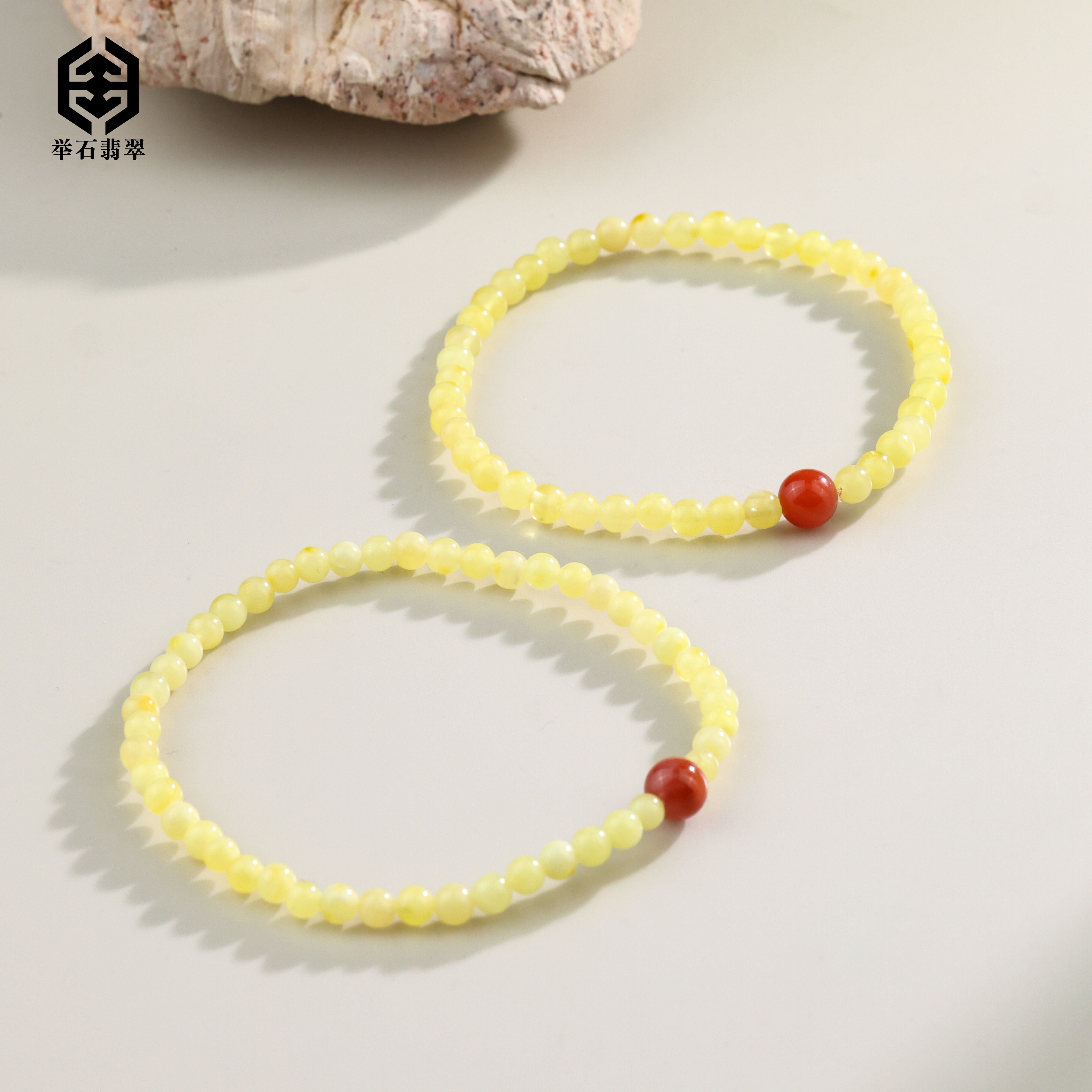 【举石臻品】TH1228-0606-28蜜蜡手串（一件/多样性发/约3mm+）W