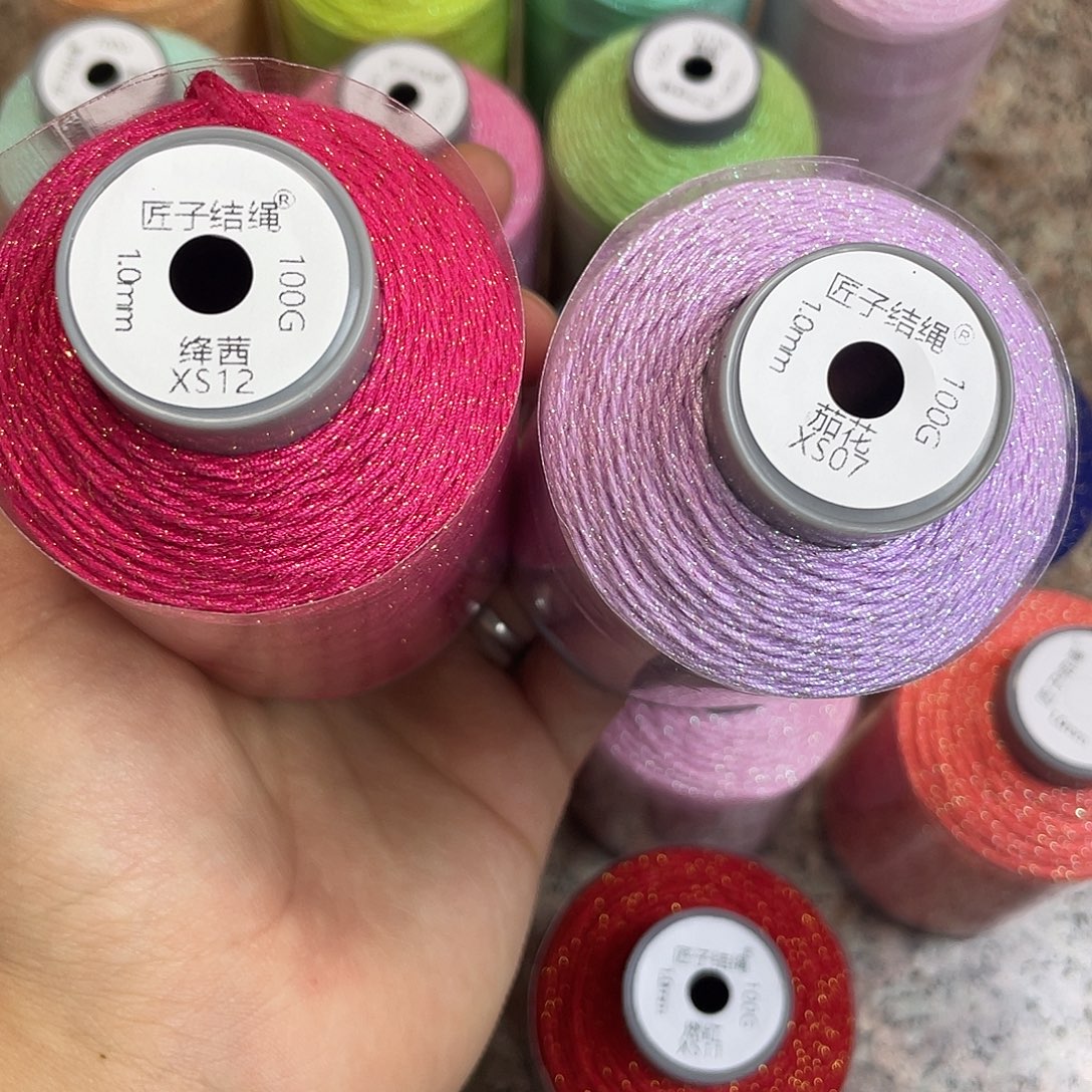 D***Z聚酯纤维补色-1.0mm100克手搓棉-茄花+绛茜