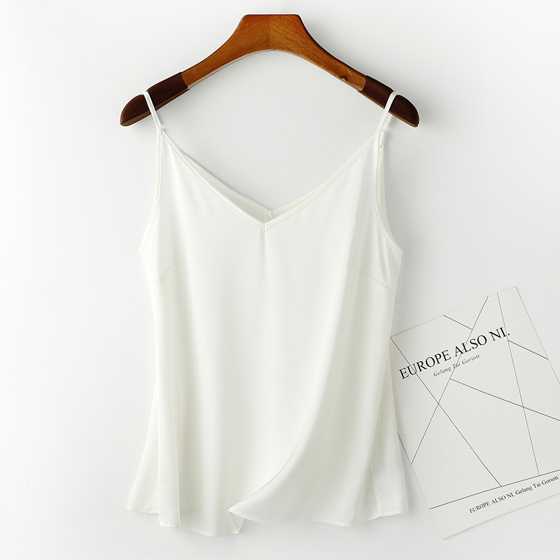 吊带上衣新款高级感法式纯色性感短款露肩打底背心慧眼 JX21047