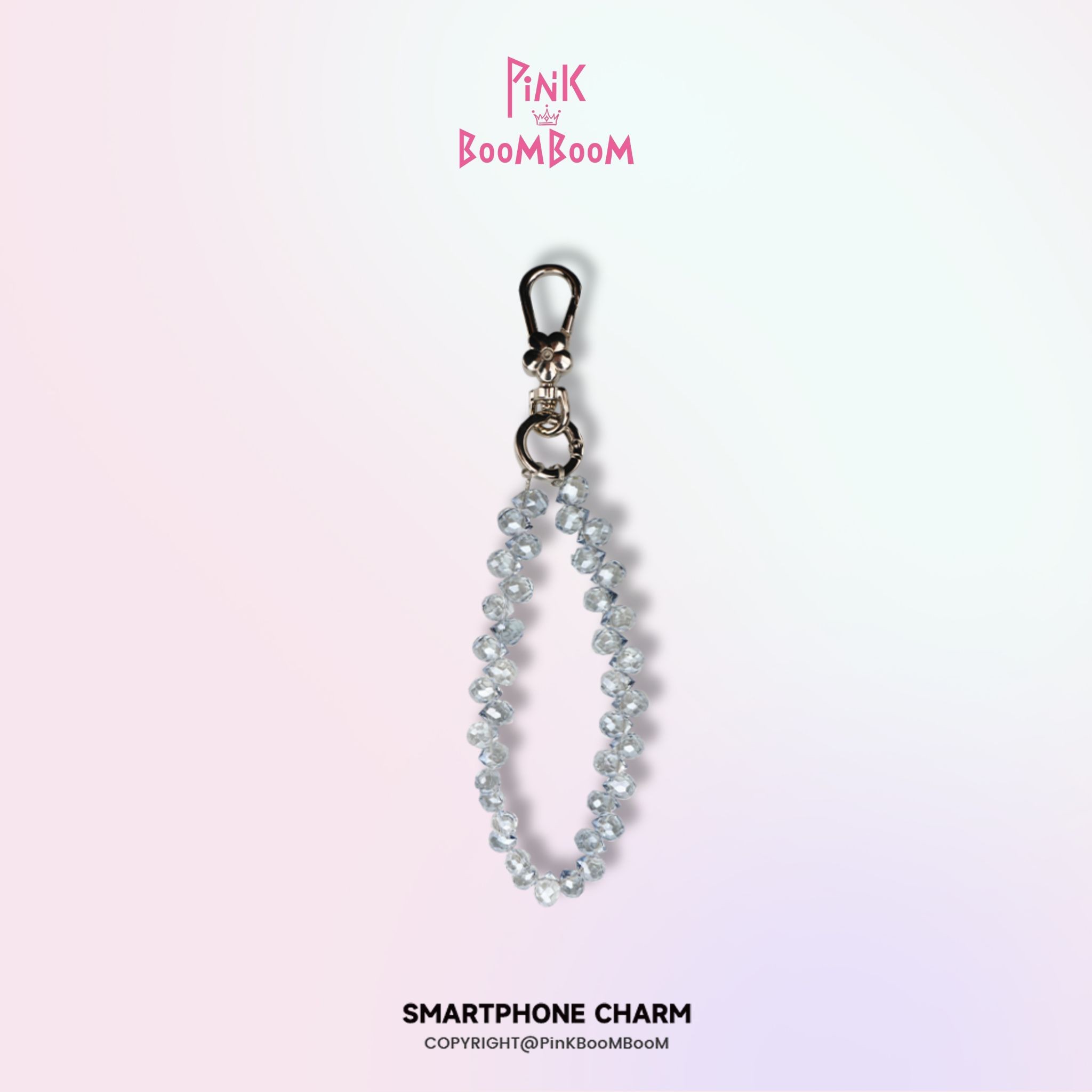 PinKBooM灰发发手机链女款手工短款创意个性ins防丢钥匙挂绳网红