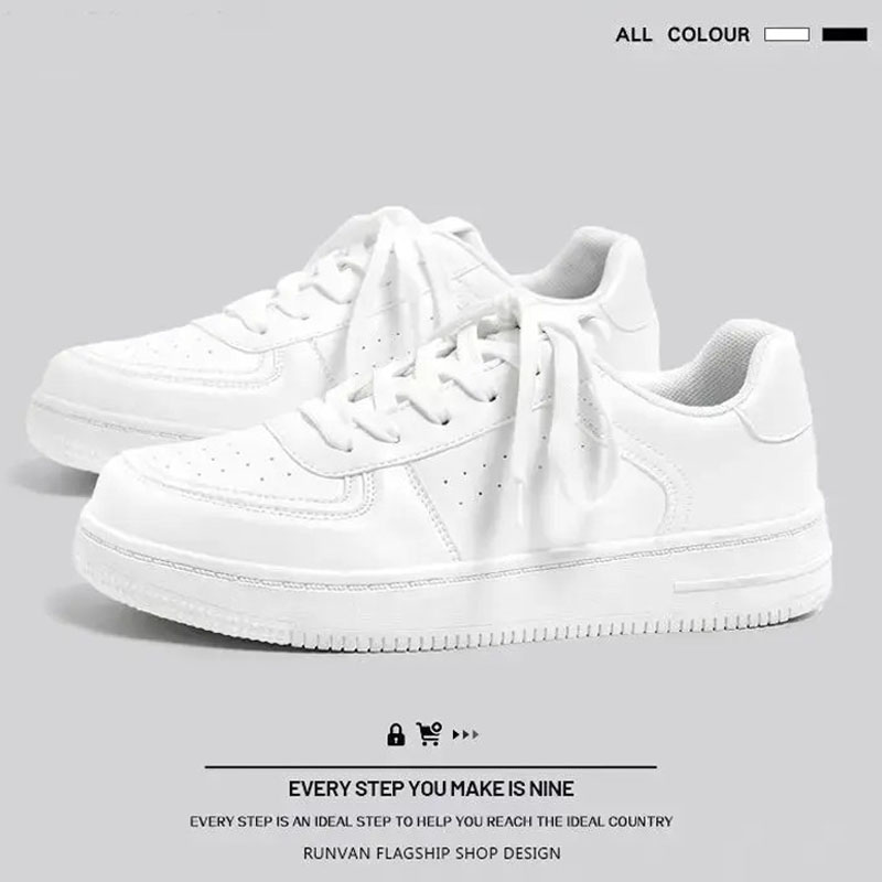 断码鸿星官网小白鞋板鞋韩版运动透气百搭鞋小白鞋