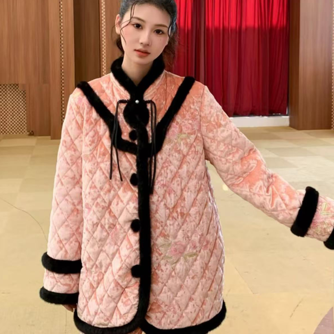 原沐MU.原艾慕优锦绣前程原创家居服套装加绒加厚可外穿