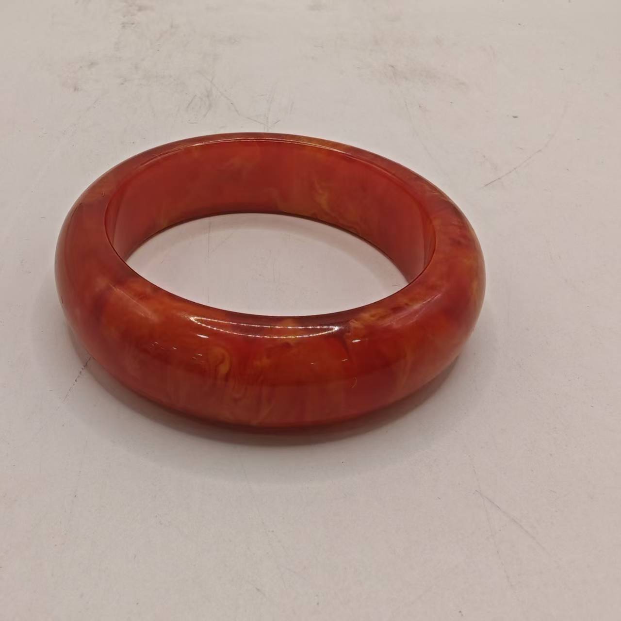 900百搭款鸡油红手镯