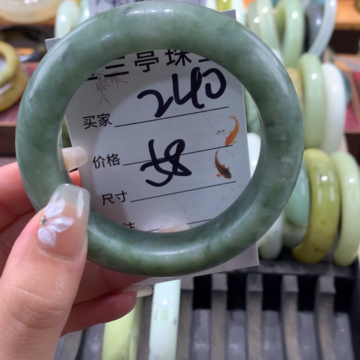 未镶嵌蛇纹石玉手镯