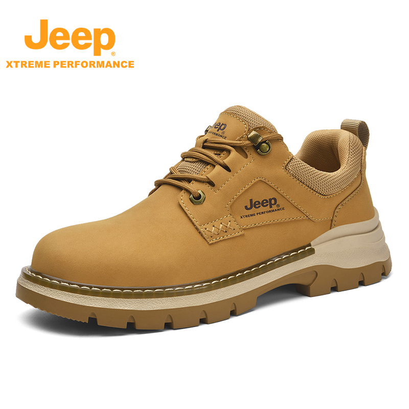 JEEP/吉普官方正品男鞋户外鞋防滑抓地徒步鞋耐磨减震露营工装靴