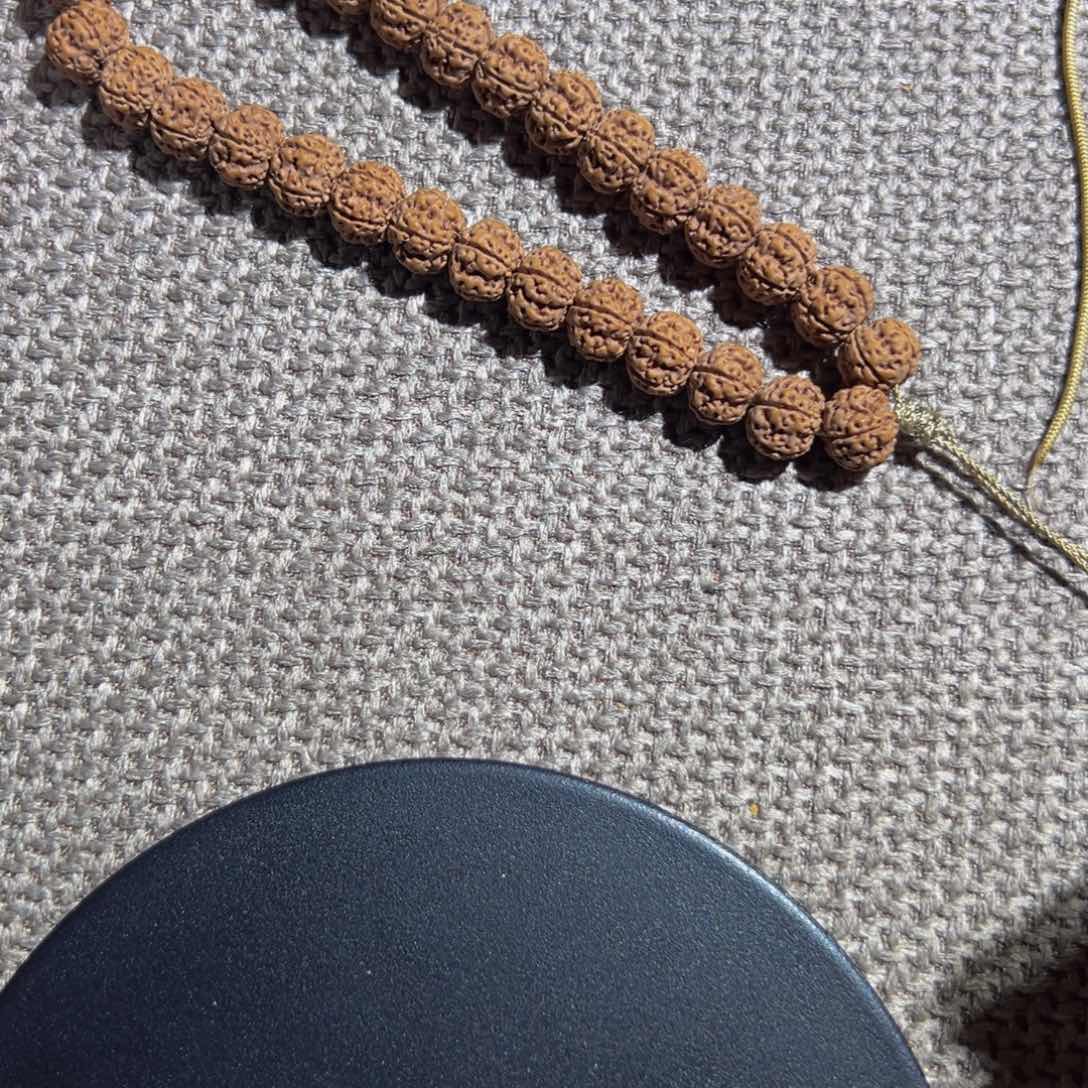 金刚菩提吊坠11凹底梅花单圈