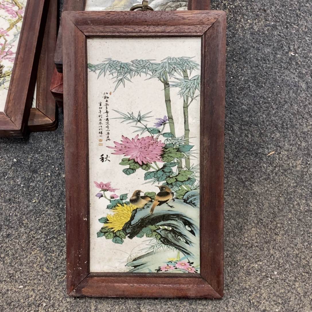 瓷30*16 景德镇瓷板画柴窑烧制