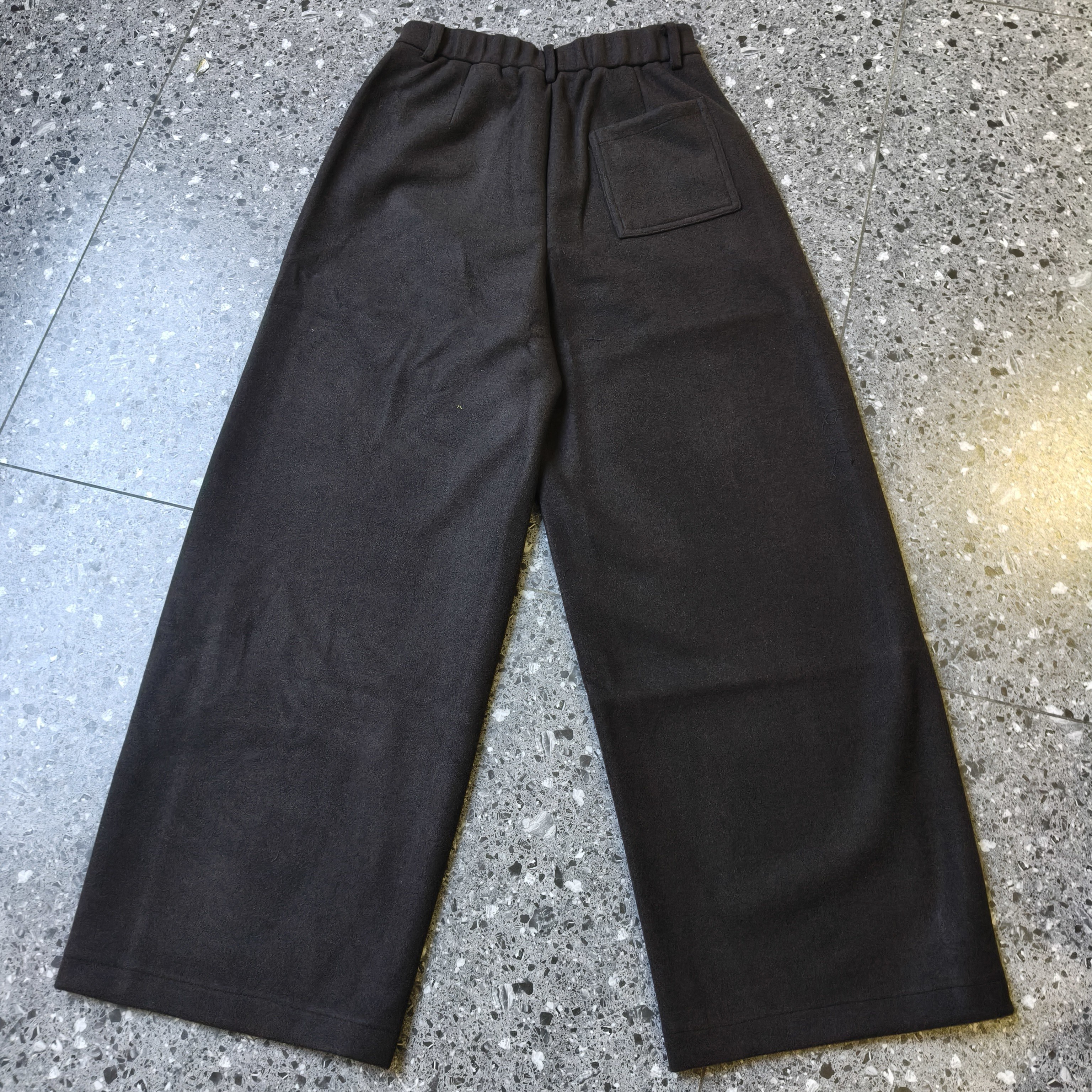 冬季加厚高腰阔腿裤超垂显瘦锁温舒适百搭