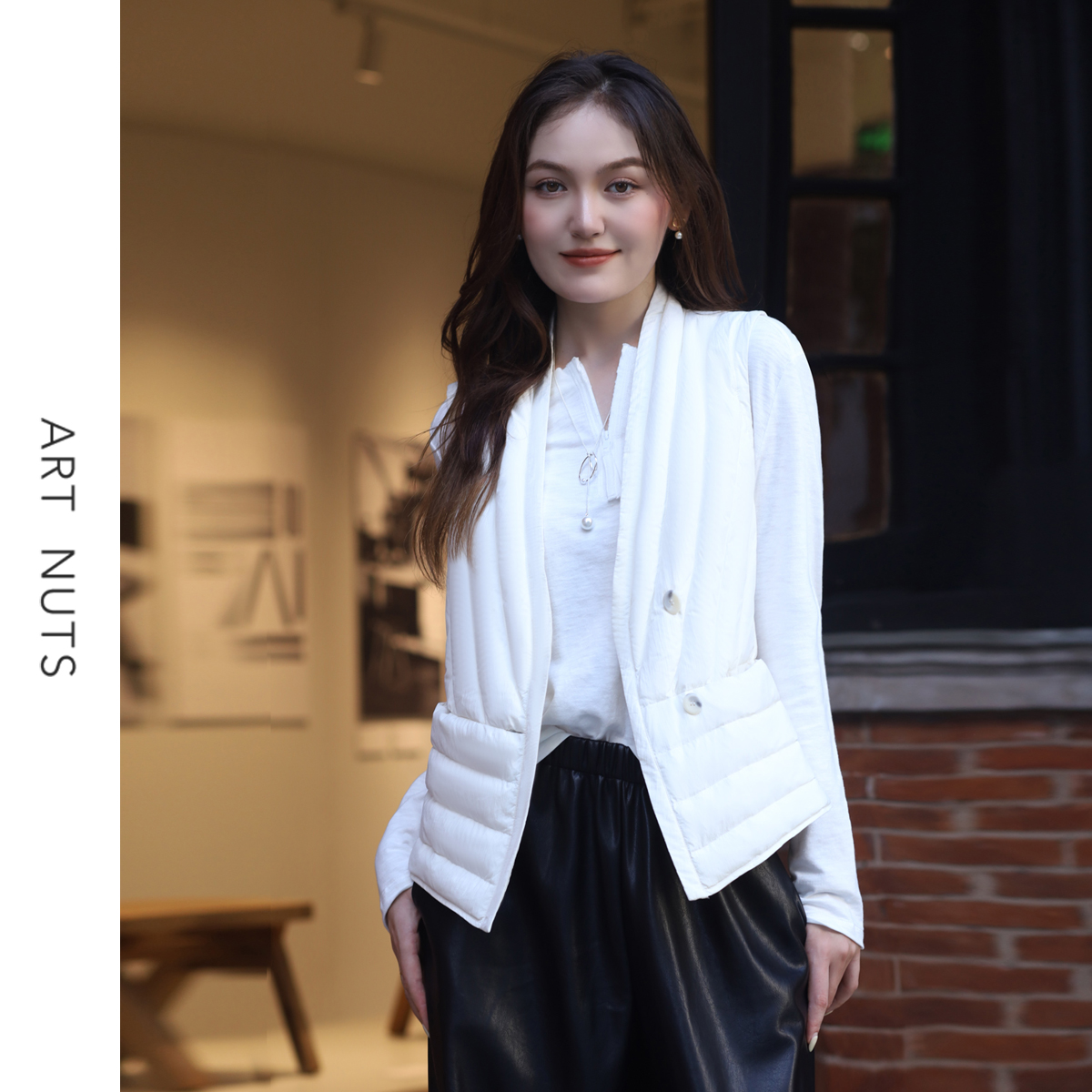 【90白鸭绒】轻薄时尚百搭羽绒服马甲女款韩版休闲修身显瘦气质保暖