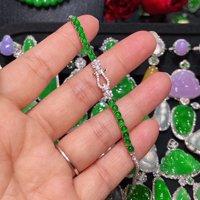 【闪购商品】翡翠手链未镶嵌天然翡翠