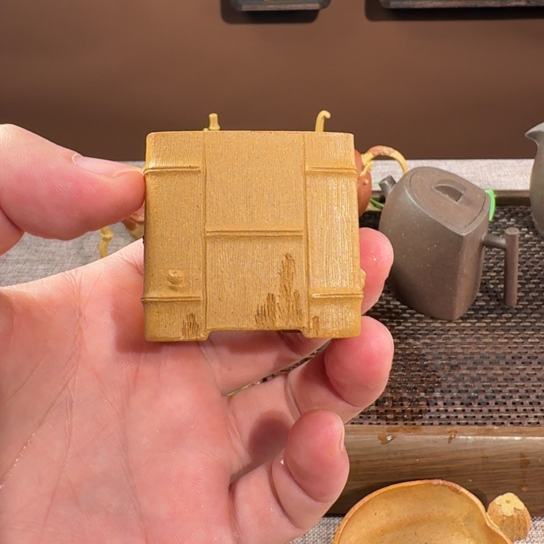 茶壶紫砂四方竹节杯