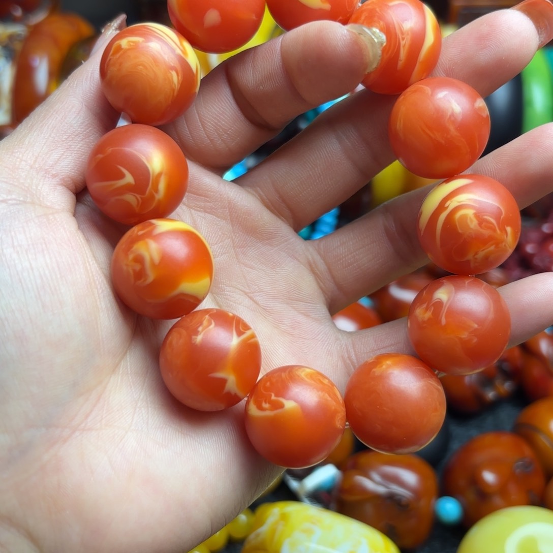 琥珀手链未镶嵌蜜蜡