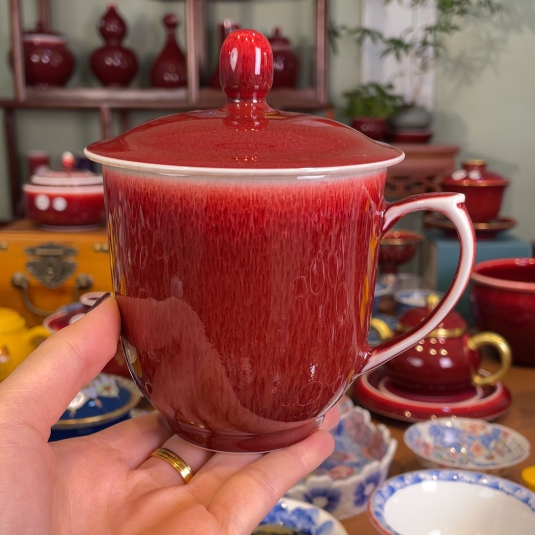 清欢雅玩原矿郎红福利办公杯