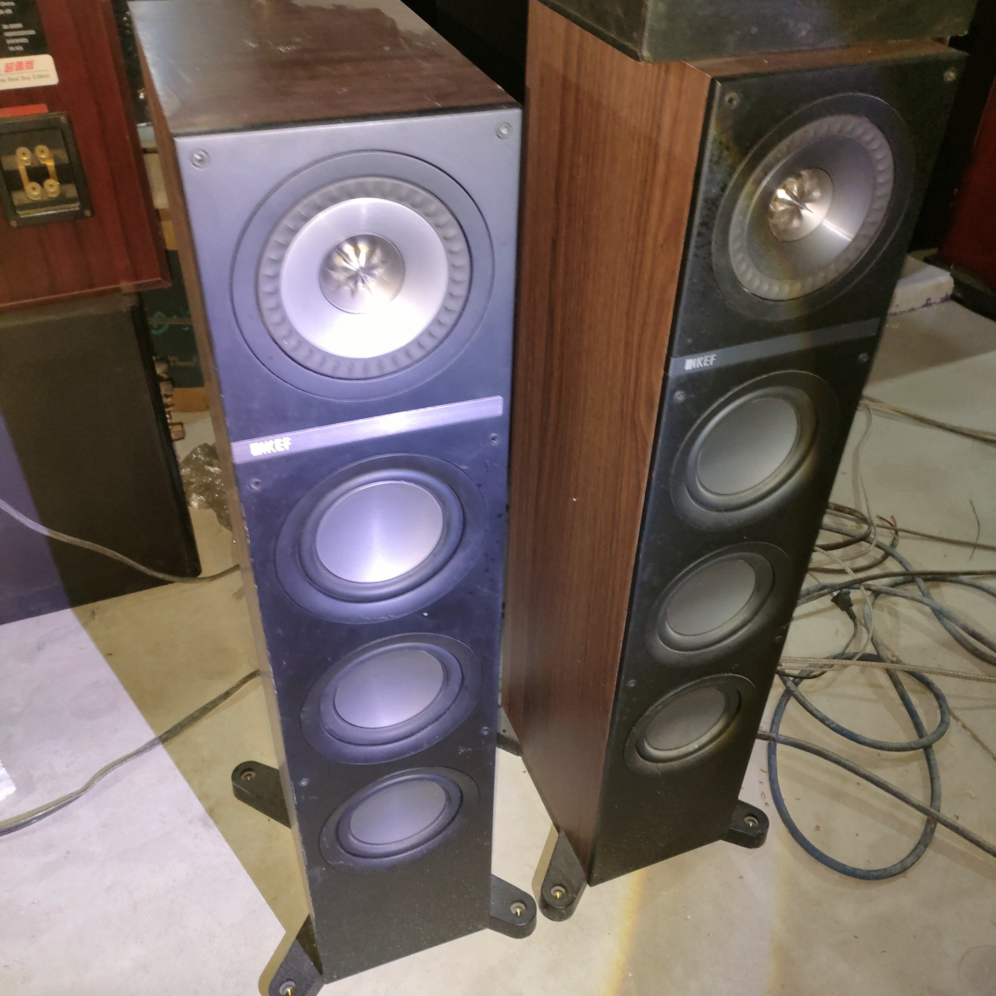 8新  二手KEF落地音箱一对型号Q500低价出售