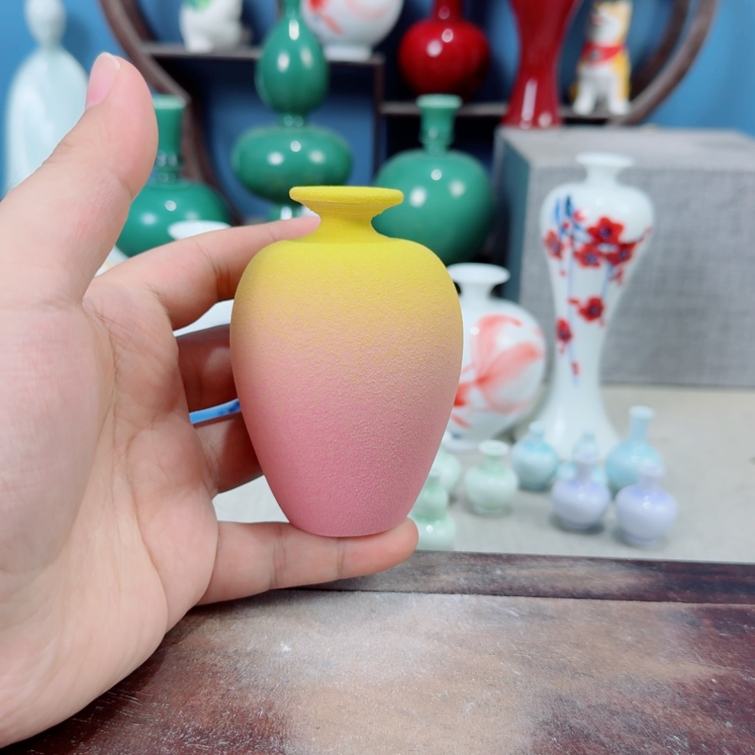 陶瓷手工小花器摆件