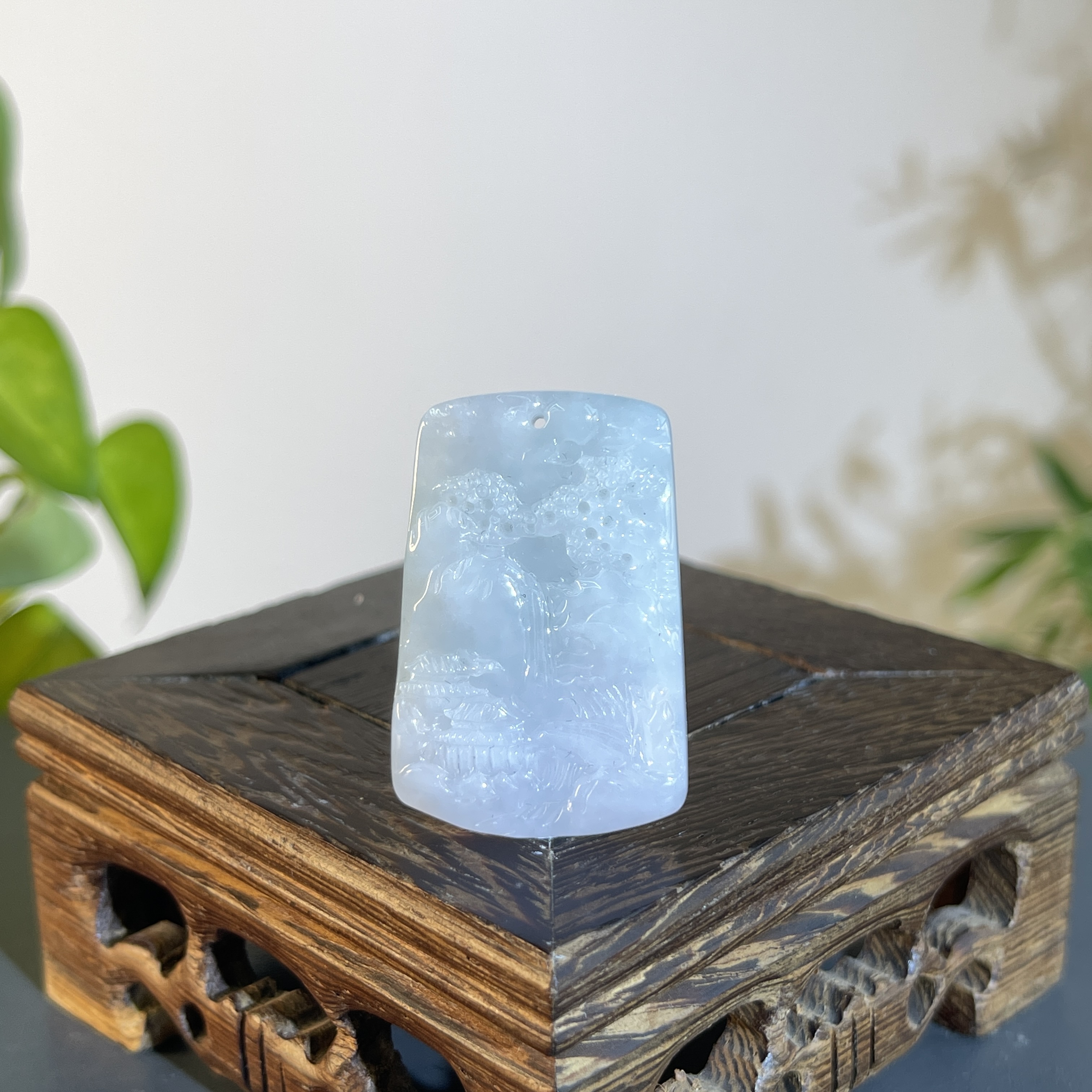 JXW14-30  天然缅甸A货翡翠 山水牌