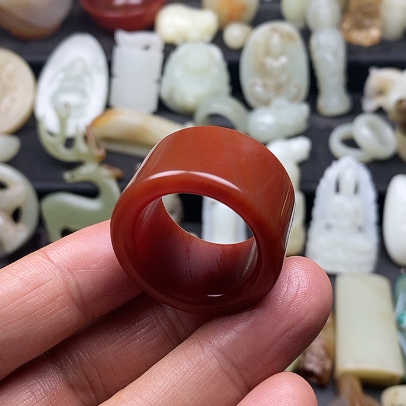 【闪购商品】玛瑙/玉髓扳指未镶嵌