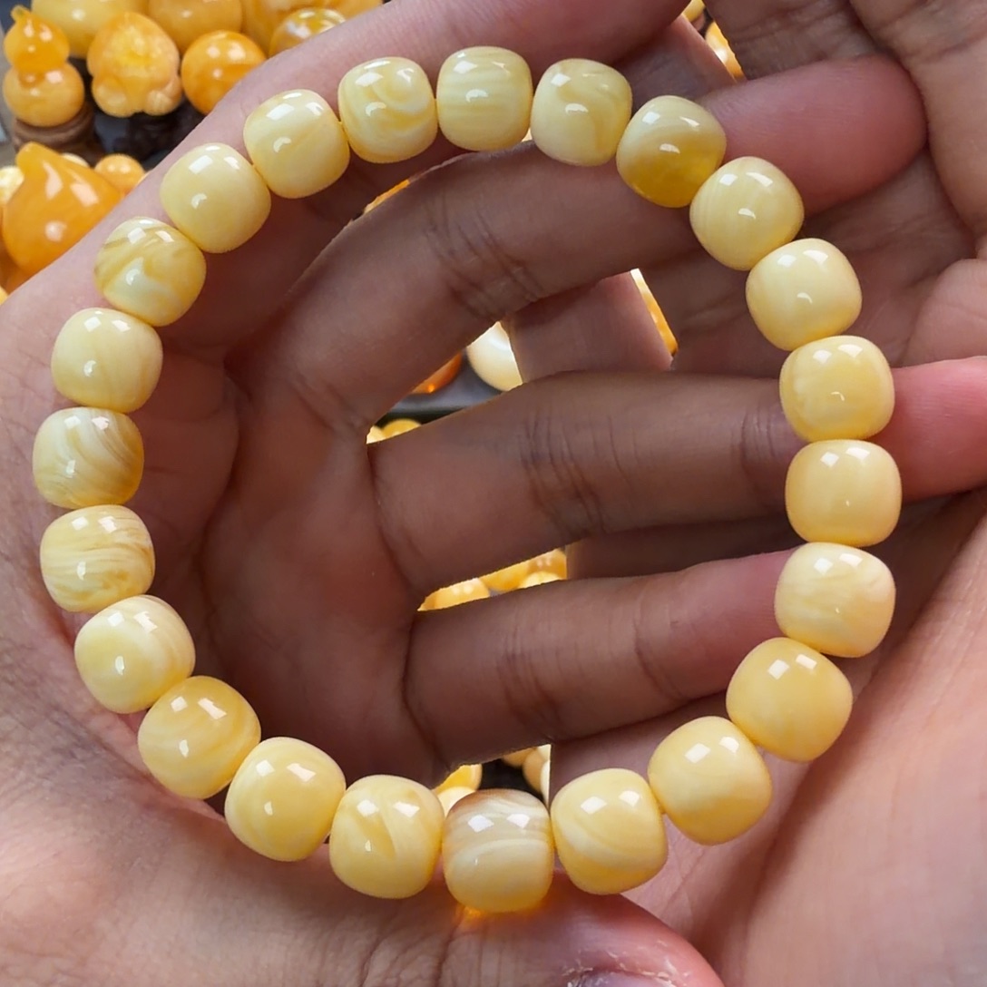 琥珀未镶嵌珠宝奇石10mm同料