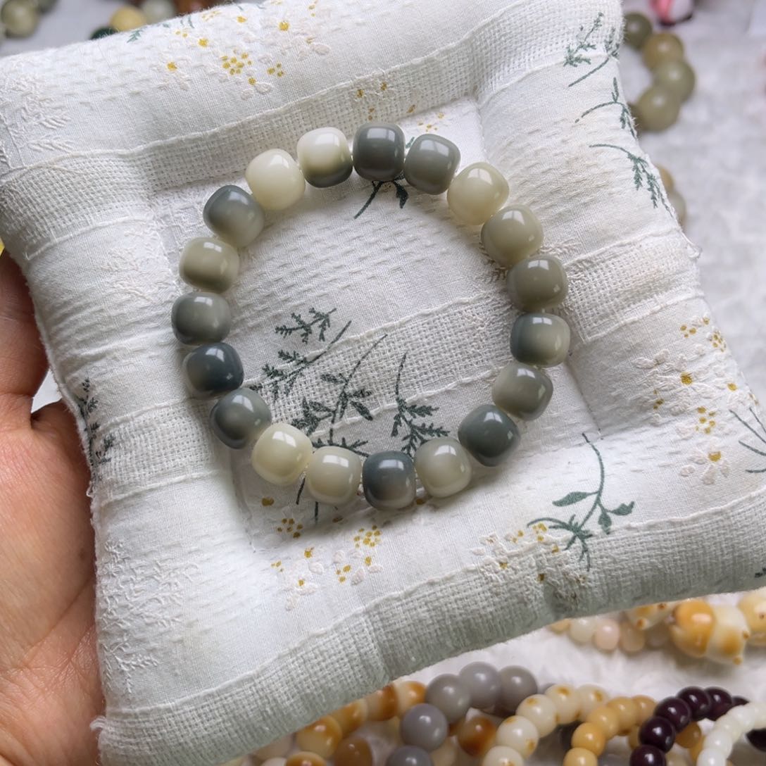 菩提根/象牙果吊坠薄荷奶绿卡12