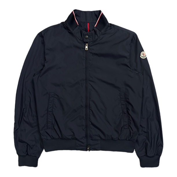 未使用 MONCLER 藏青色刺绣logo领口字母拉链外套3码