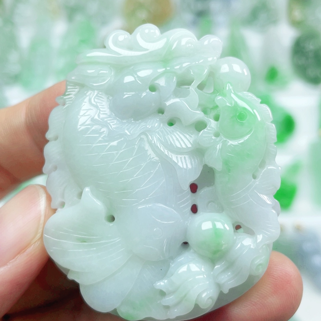 翡翠未镶嵌吊坠(不含链)