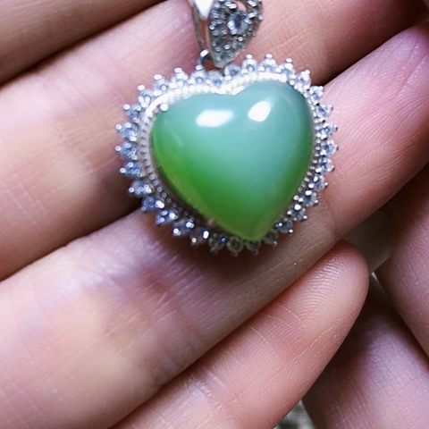 和田玉银S925镶嵌戒指