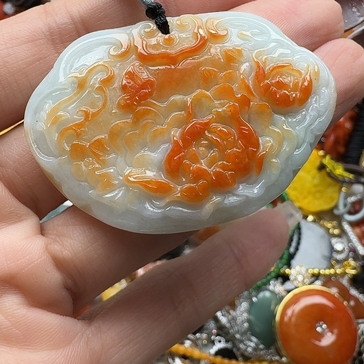 翡翠未镶嵌项链翡翠