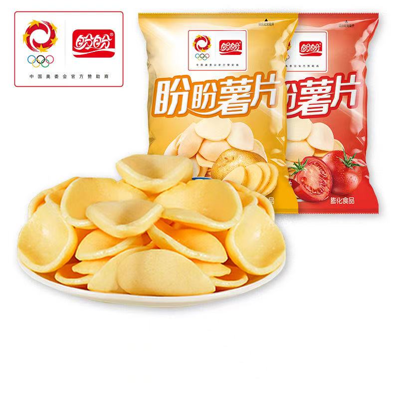  盼盼薯片10克即食小吃膨化家庭追剧办公室零食休闲