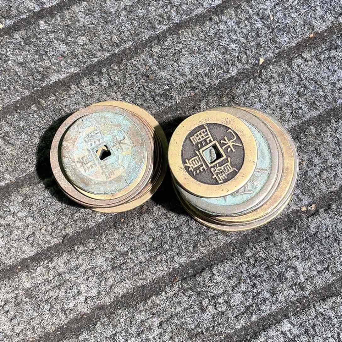 铜杨*20个花钱老铜手工翻砂工艺品