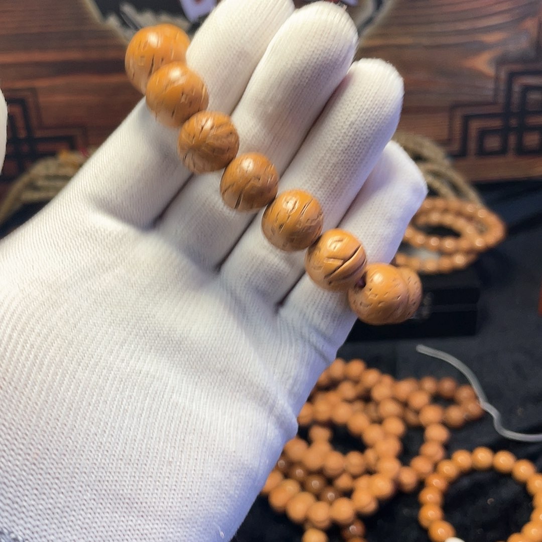 星月菩提吊坠曾**年桃核