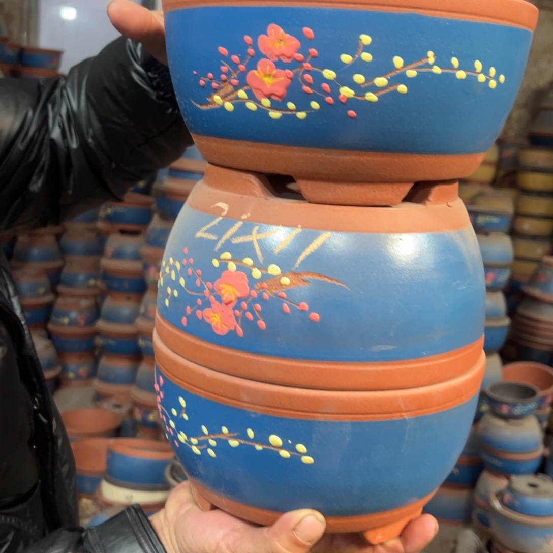 紫砂花盆紫砂花盆