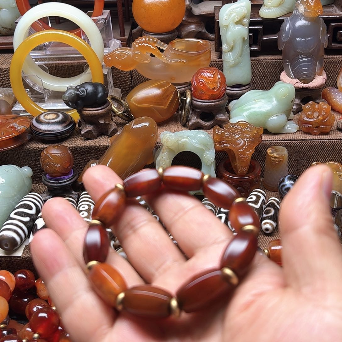 玛瑙/玉髓未镶嵌车挂