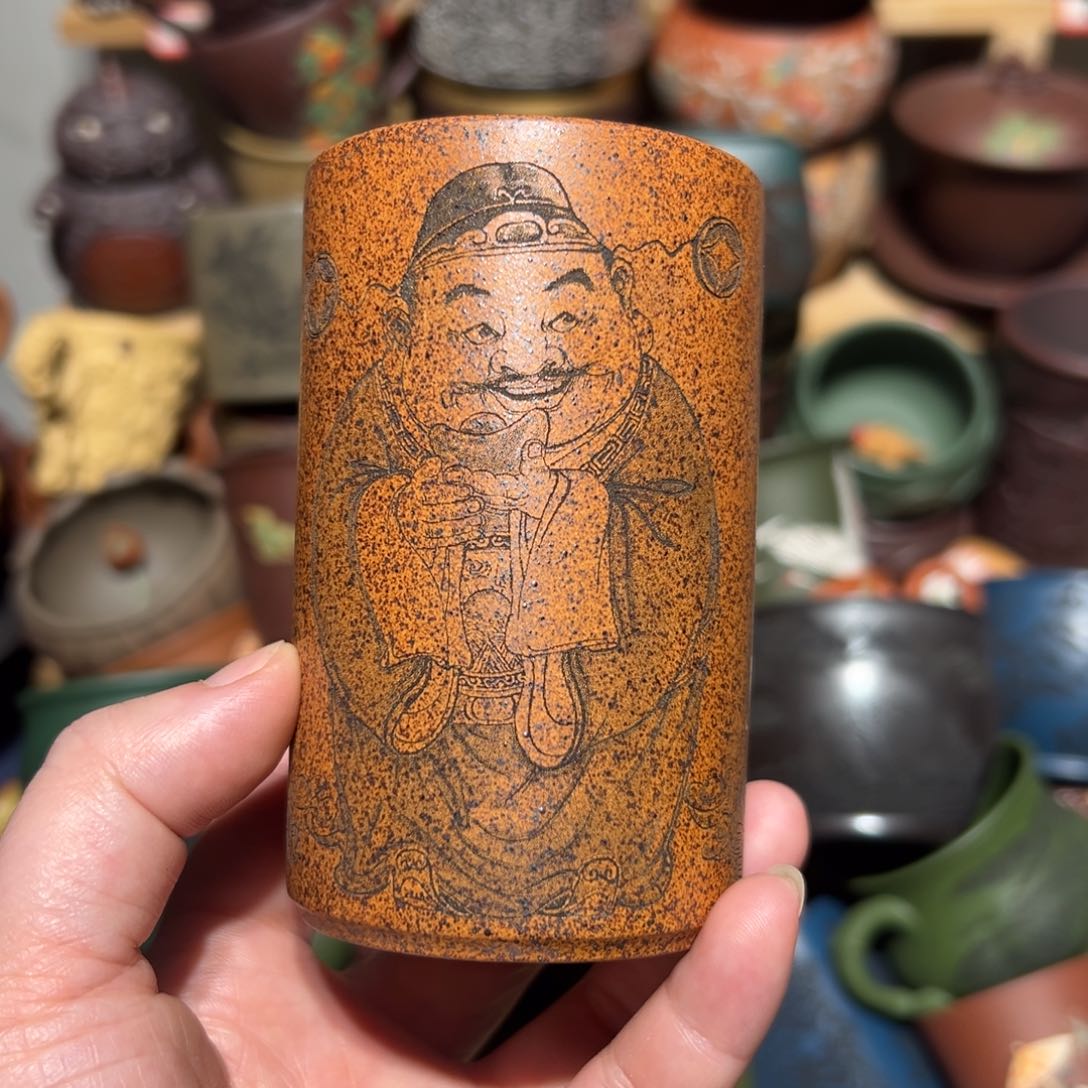 紫砂茶杯宜兴紫砂主人杯