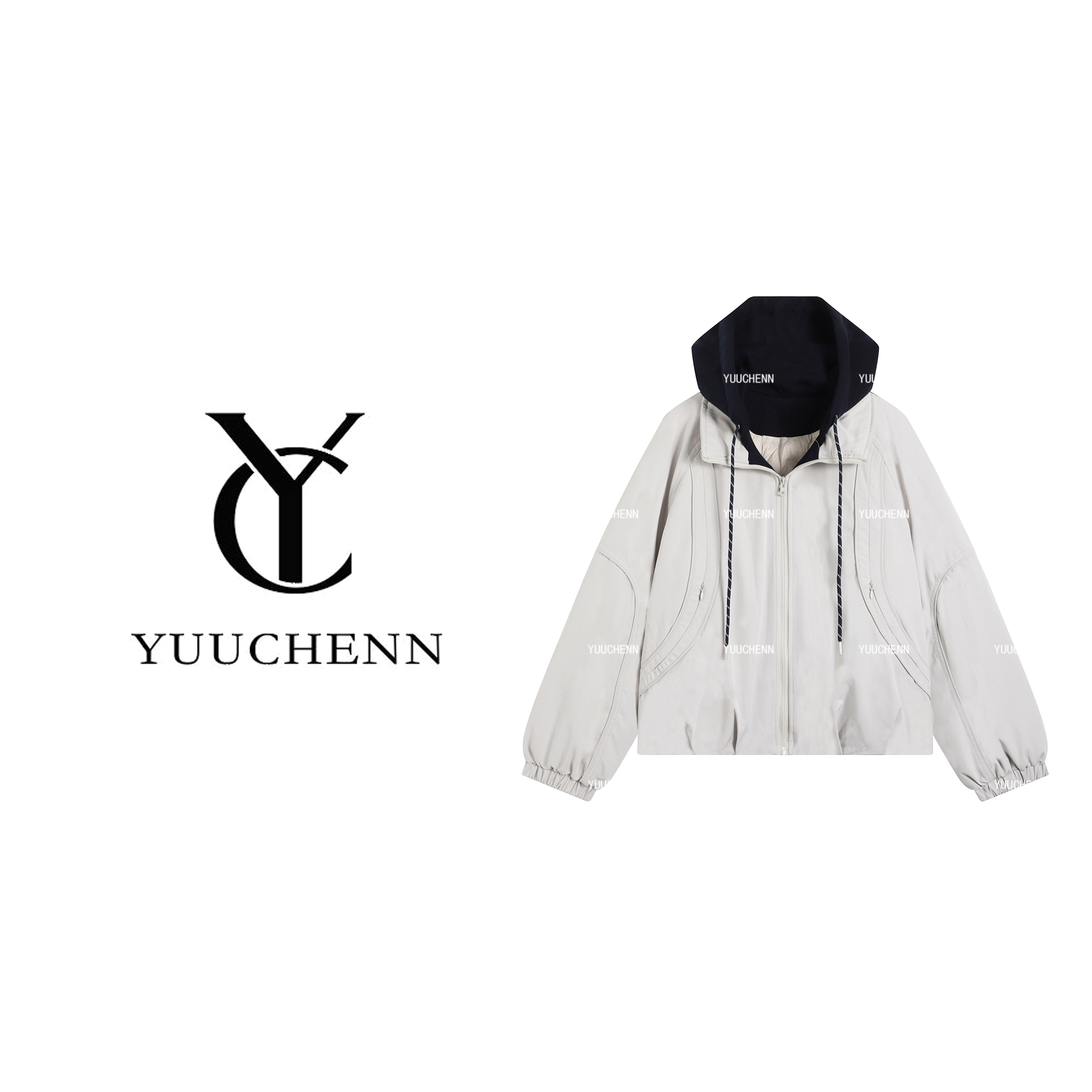 YUUCHENN常规款女宽松型短款长袖立领棉服女士外套25C-W62993
