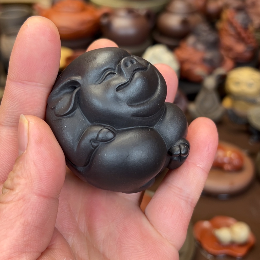 茶宠紫砂紫砂福猪