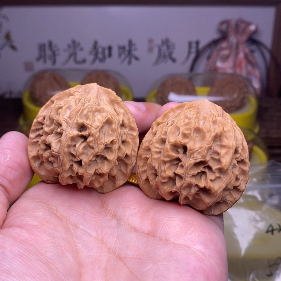 文玩核桃把件小***乐全品42苹果园老树无药一代a1915