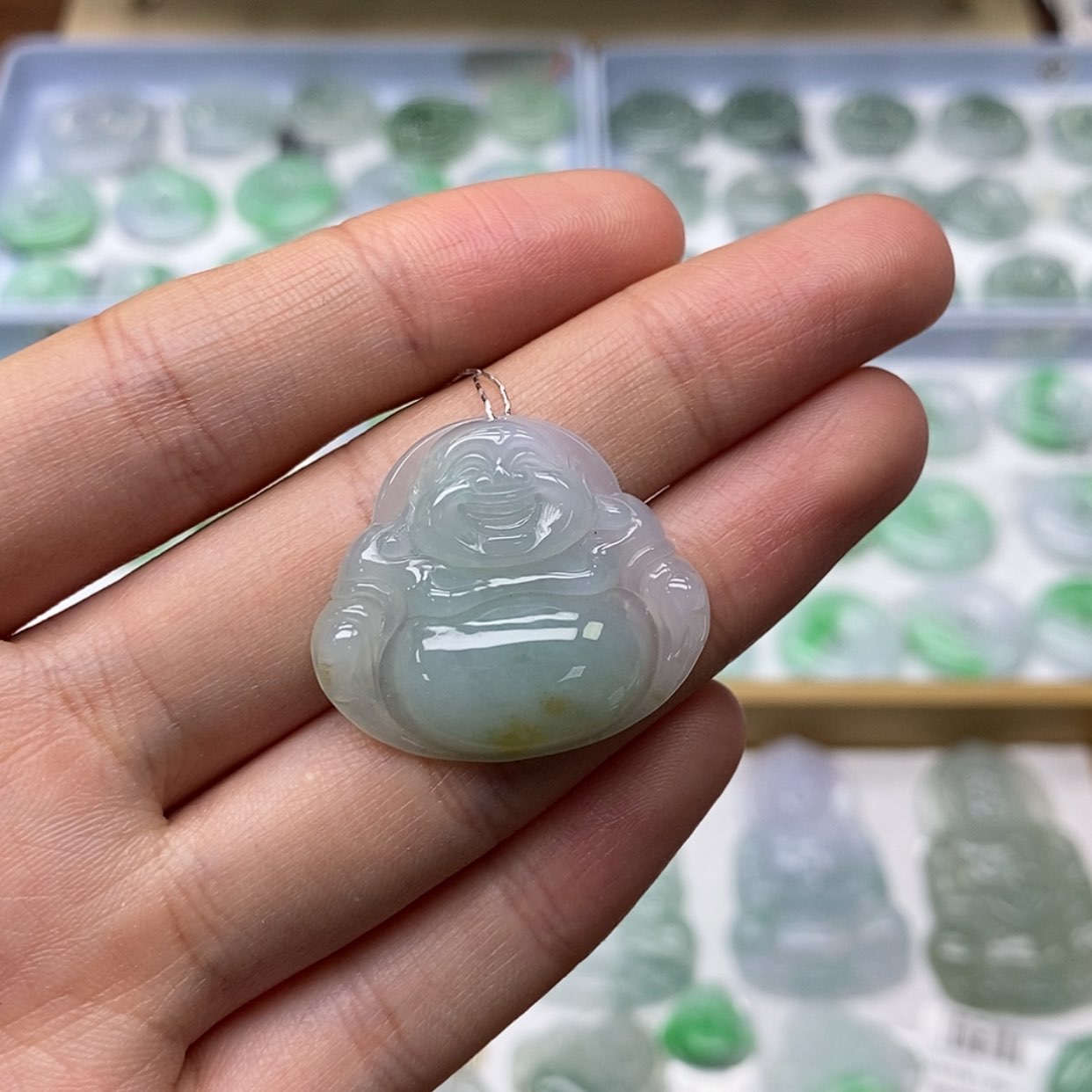 【闪购商品】翡翠颈饰未镶嵌佛公