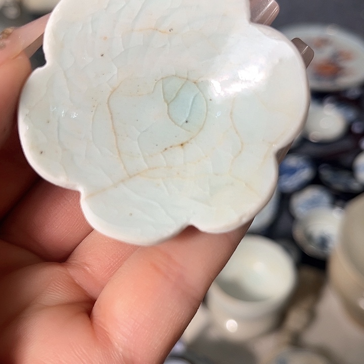 瓷片瓷片茶托喝茶非常不错