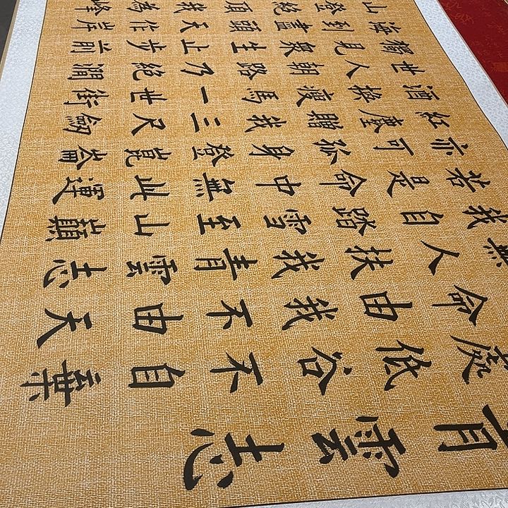 书法青云志卷轴麻纹轴205✖️73厘米左右3号墨缘楷书