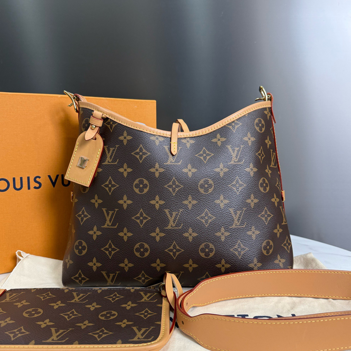 99新 LouisVuitton/路易威登 芯片款carryall小号 18487503